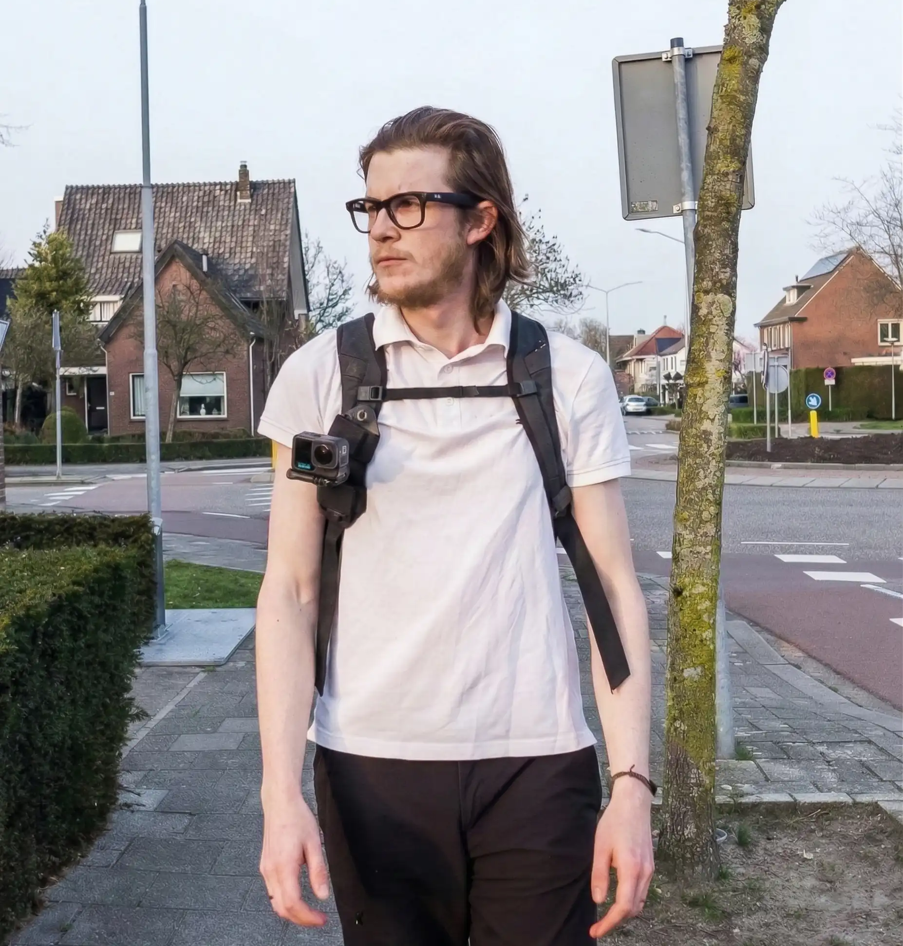 Arty Zuev — RT-Fusion operator with dual-sensor capture rig on location in the Netherlands